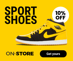 Yellow Sport Shoes Store Deal  Inline Rectangle 300x250