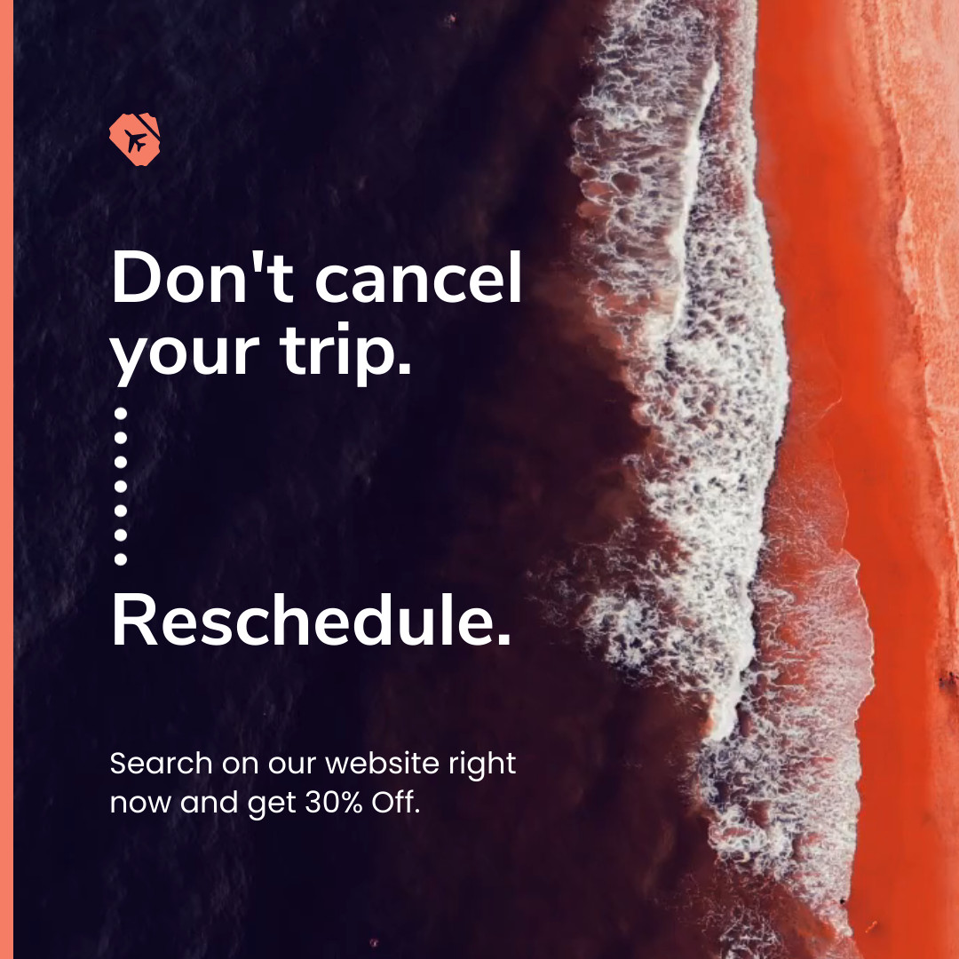 Reschedule your Trip Video Facebook Video Cover 1250x463