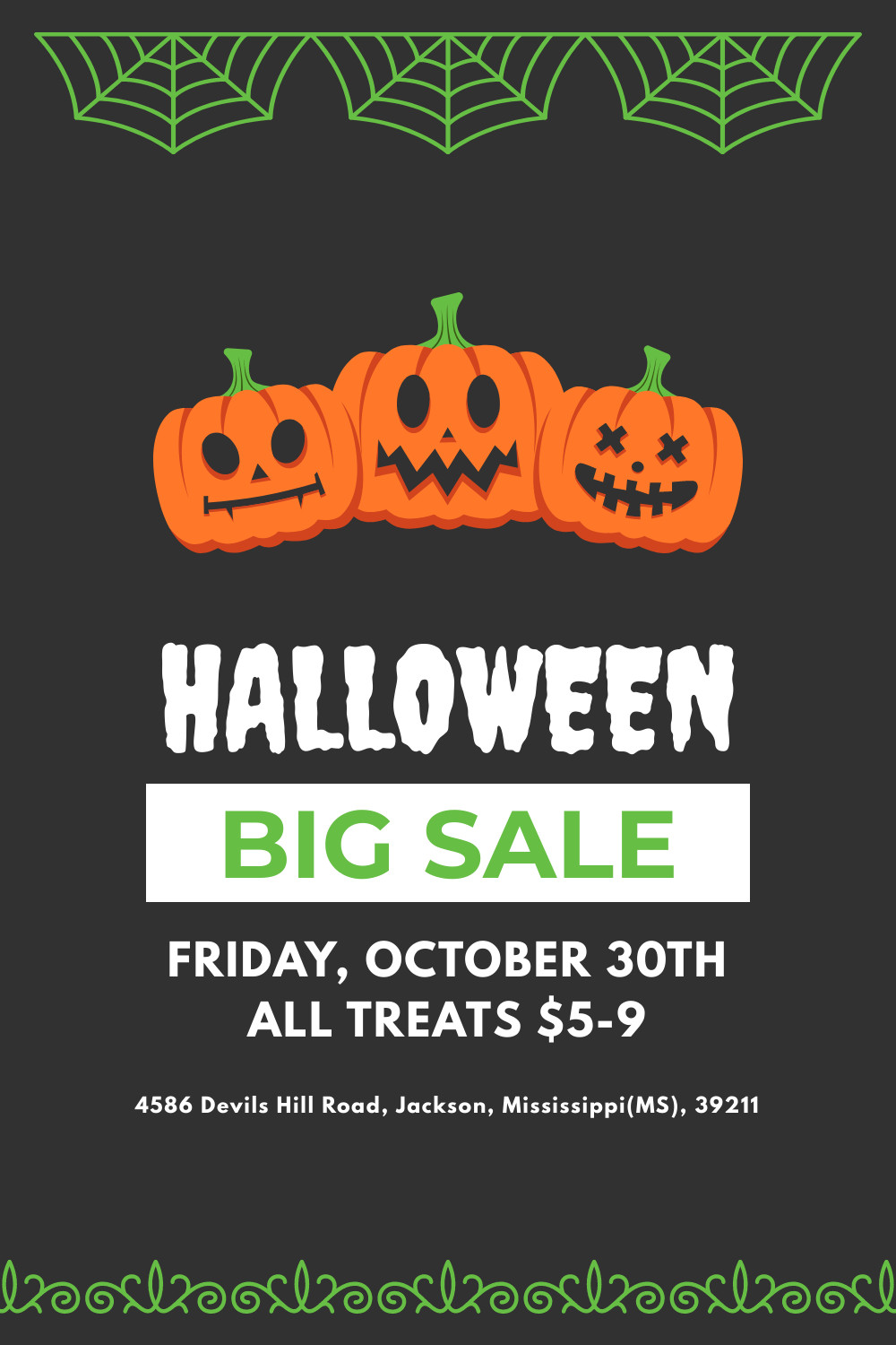 Halloween Big Sale Pumpkin Facebook Cover 820x360