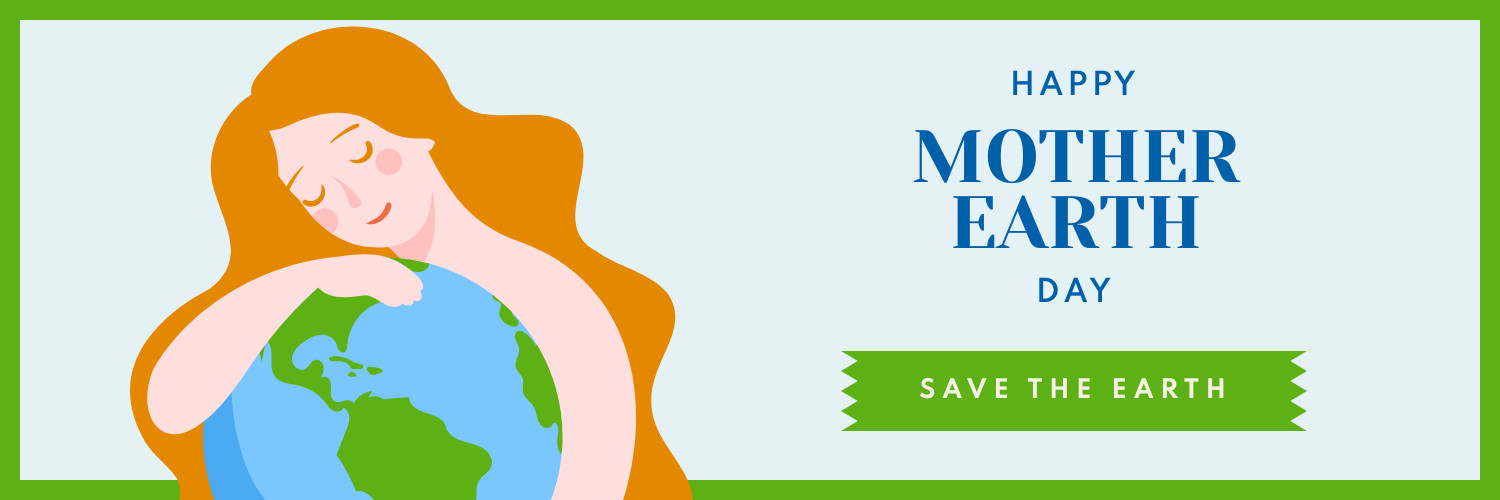 Save Mother Earth Illustration Facebook Cover 820x360