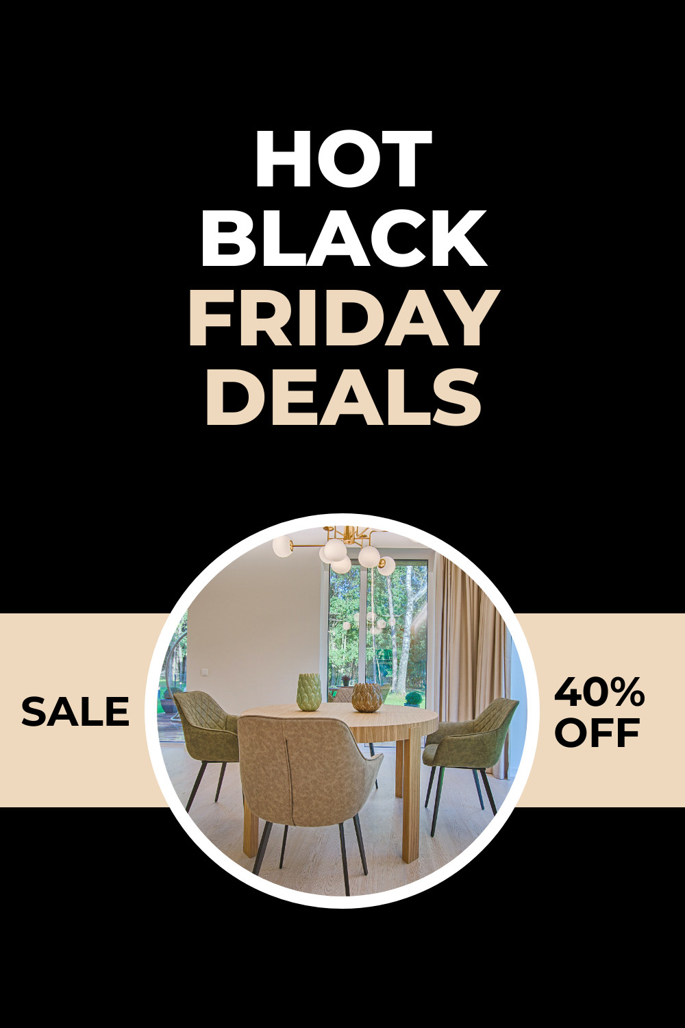 Black Friday Deal Ad Template Facebook Cover 820x360