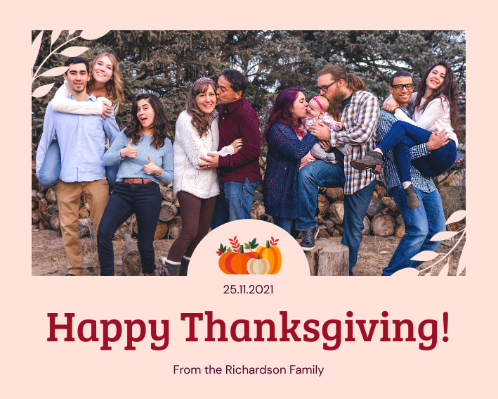 Thanksgiving Richardson Family Photo Collage 709x567 template