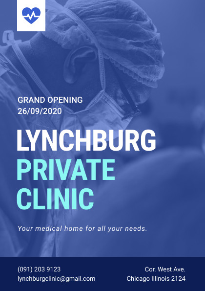 Lynchburg Private Clinic – Flyer Template  420x595