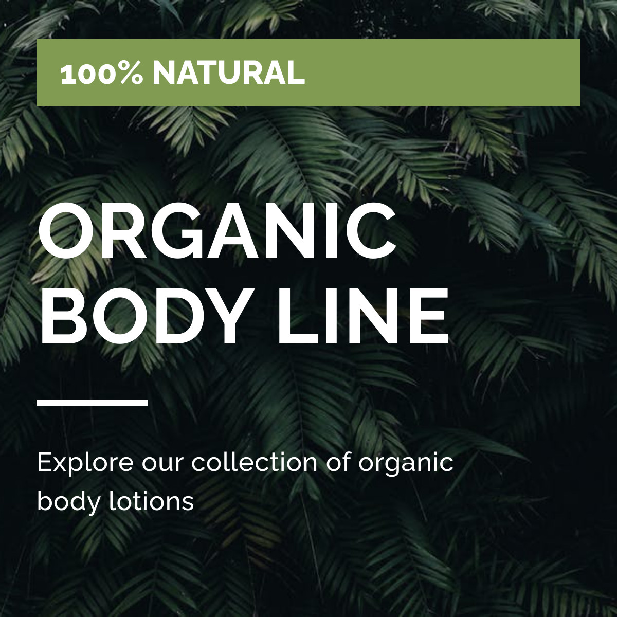 Green Organic Body Line