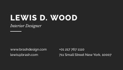 Project Homespace Design Business – Card Template  252x144