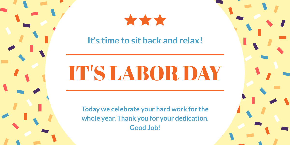 Labor Day Sit Back and Relax Facebook Cover 820x360