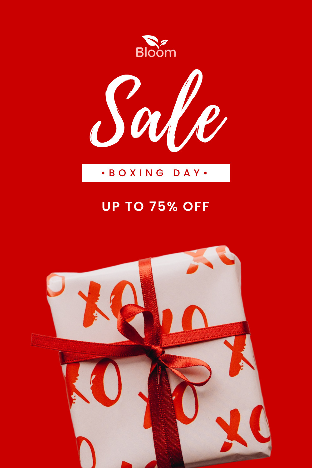 Boxing Day Sale 75 Off Gift Facebook Cover 820x360