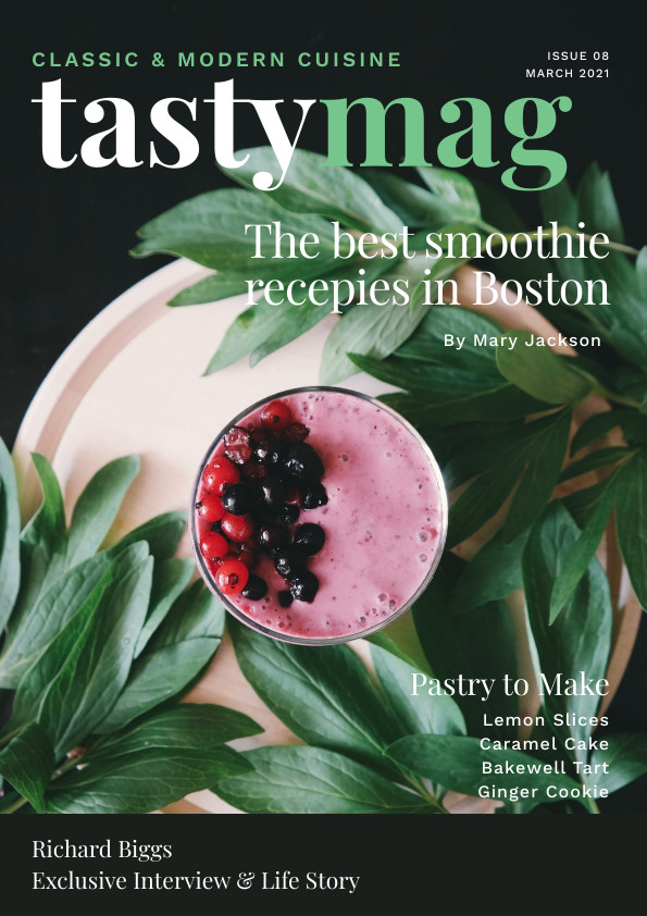 Tastymag Modern Cuisine – Magazine Cover Template