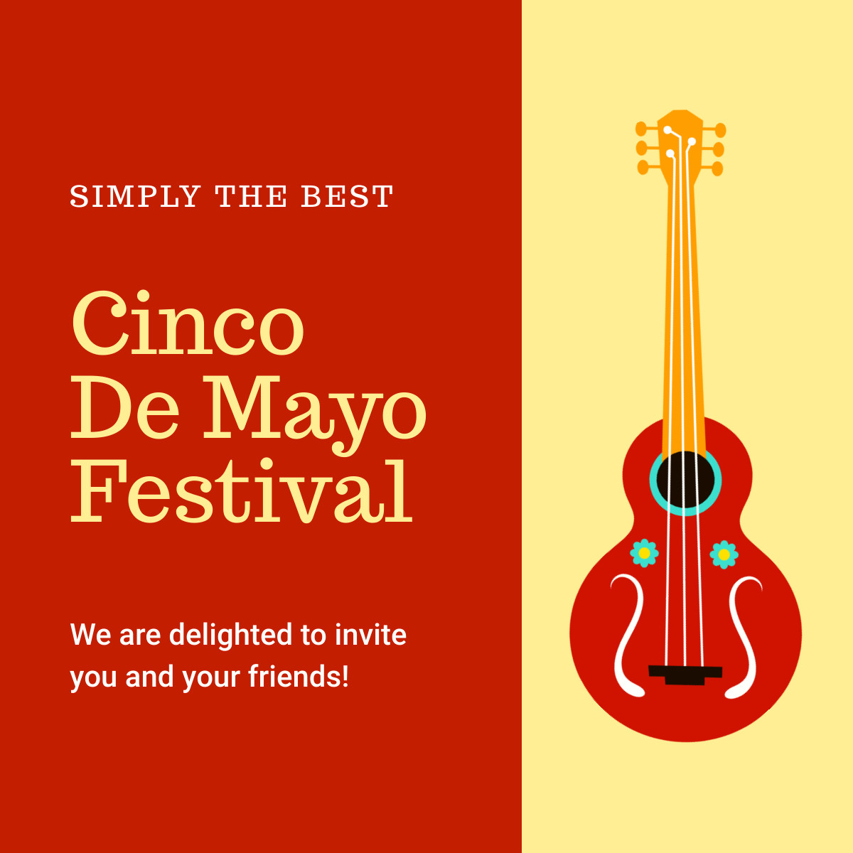Best Cinco de Mayo Festival Responsive Square Art 1200x1200