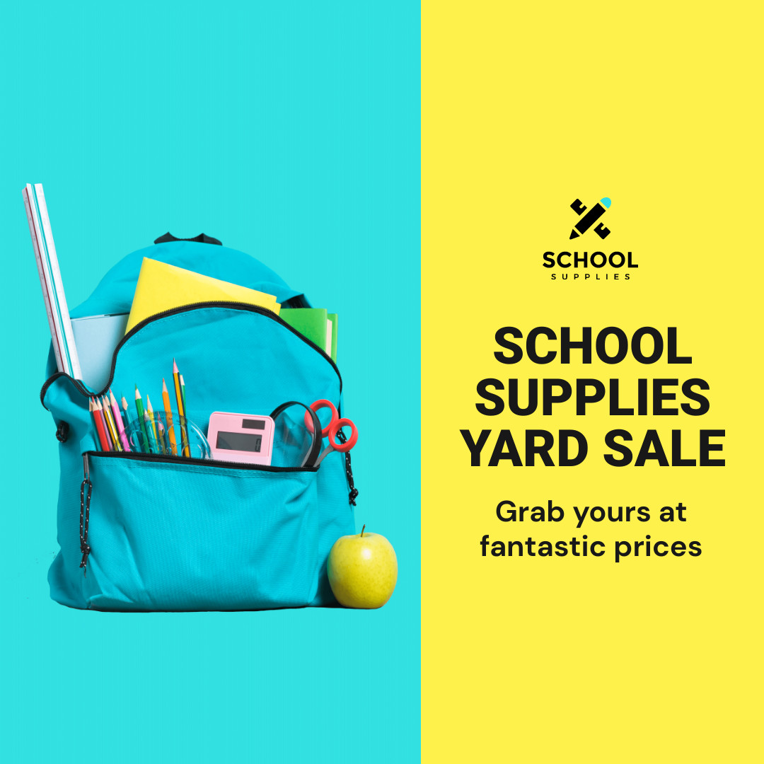 School Supplies Yard Sale Inline Rectangle 300x250