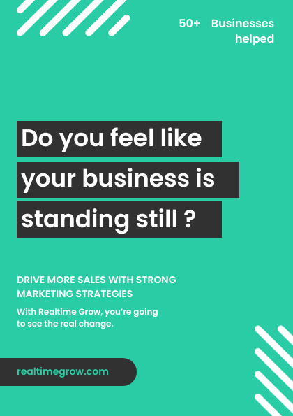Business Standing Still Marketing Flyer