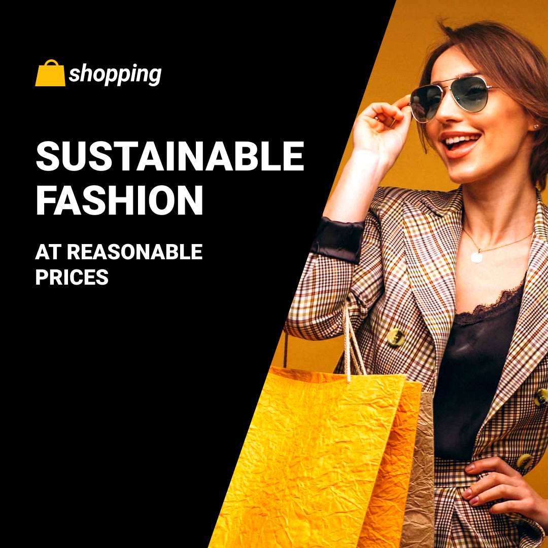 Earth Day Sustainable Fashion 1080x1080 template