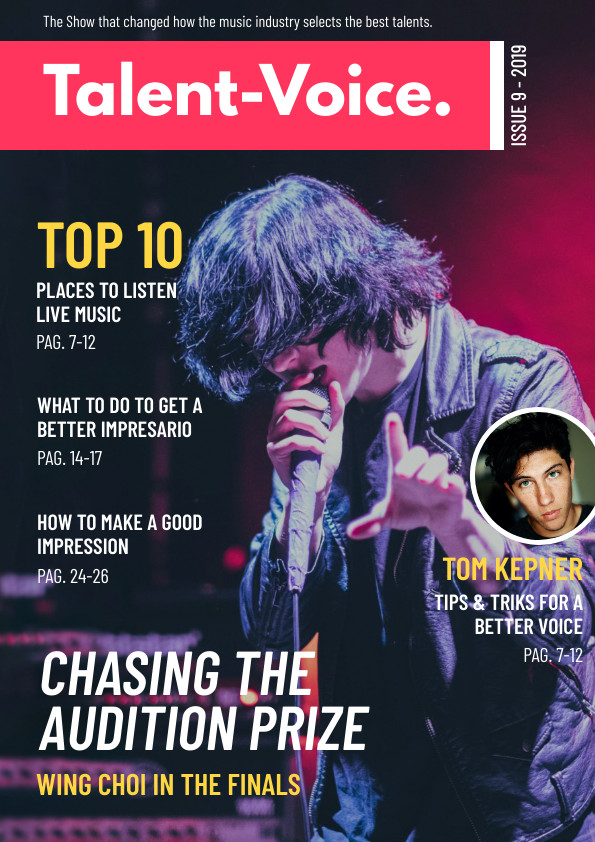 Talent Voice – Magazine Cover Template 595x842