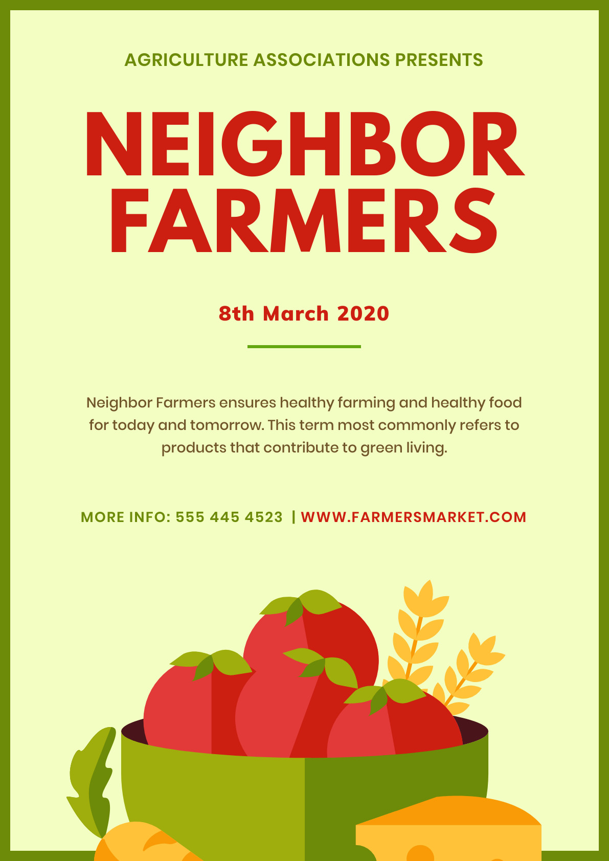 Neighbor farmers – Poster Template 1191x1684