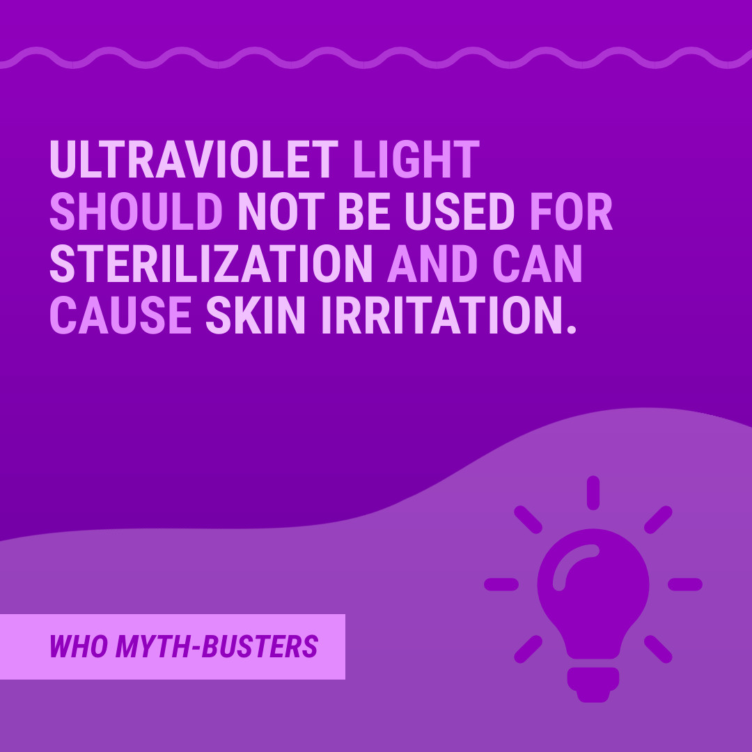 Myth COVID-19 Ultraviolet Light