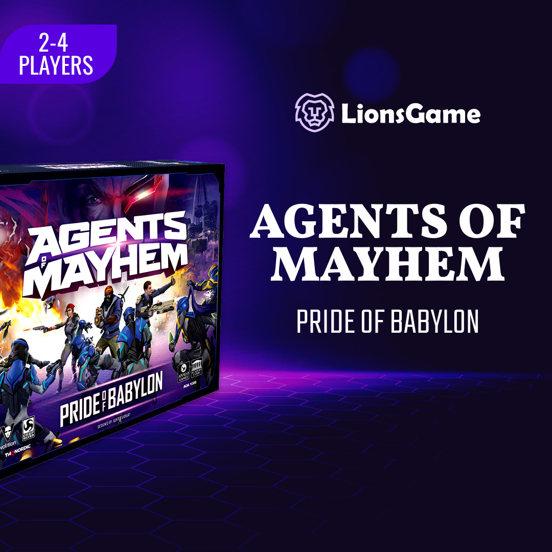 Purple Board Game Agents of Mayhem