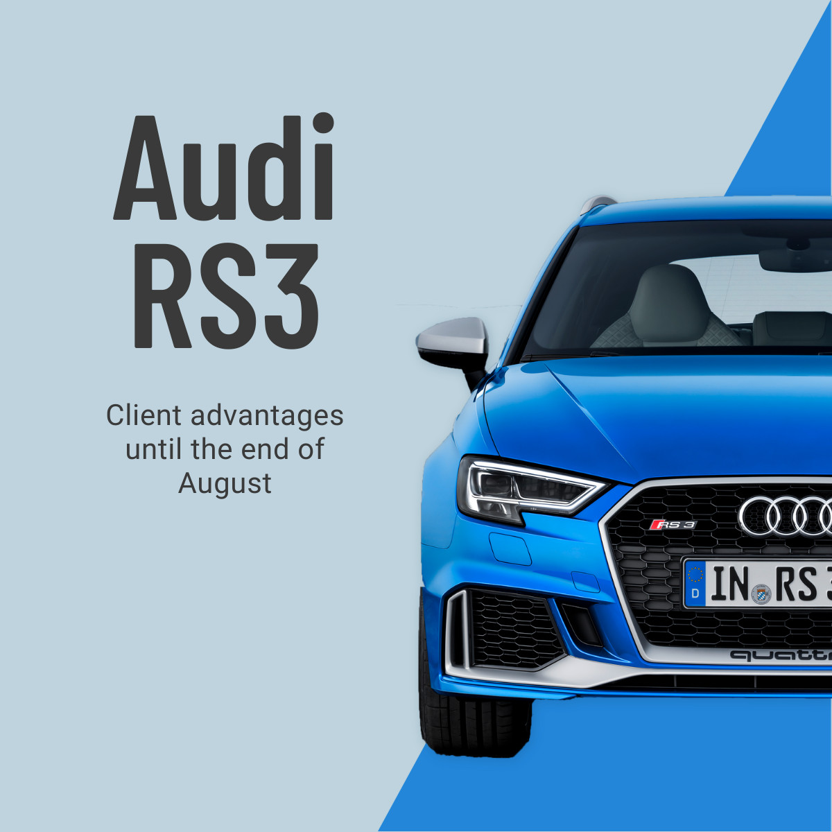 Audi RS3 Client Advantage Car Deals 