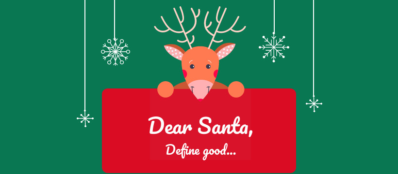 Christmas Santa Define Good Facebook Cover 820x360