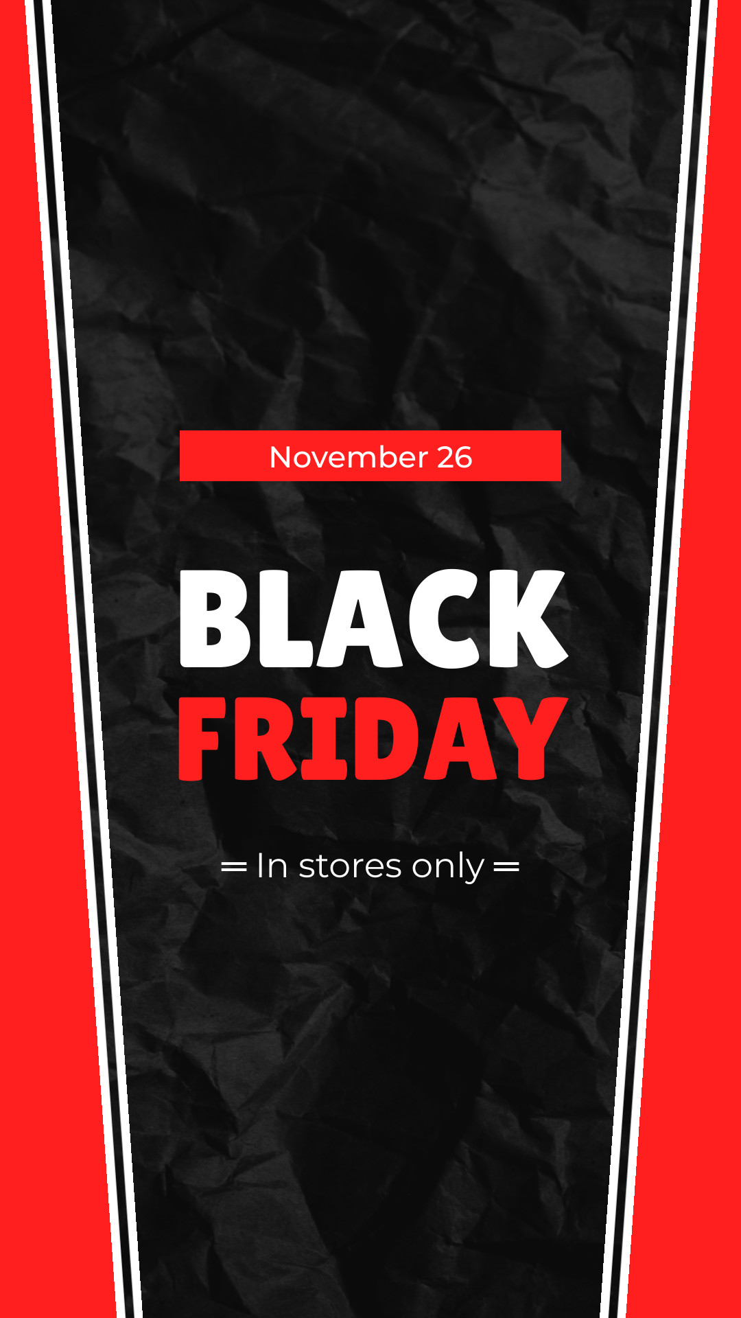 Black Friday In Red Stores Only