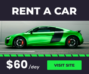 Rent a Green Sport Car  Inline Rectangle 300x250