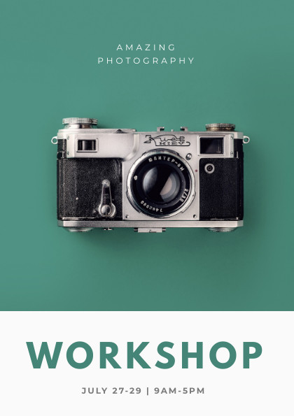 Amazing Photography Workshop – Flyer Template 420x595