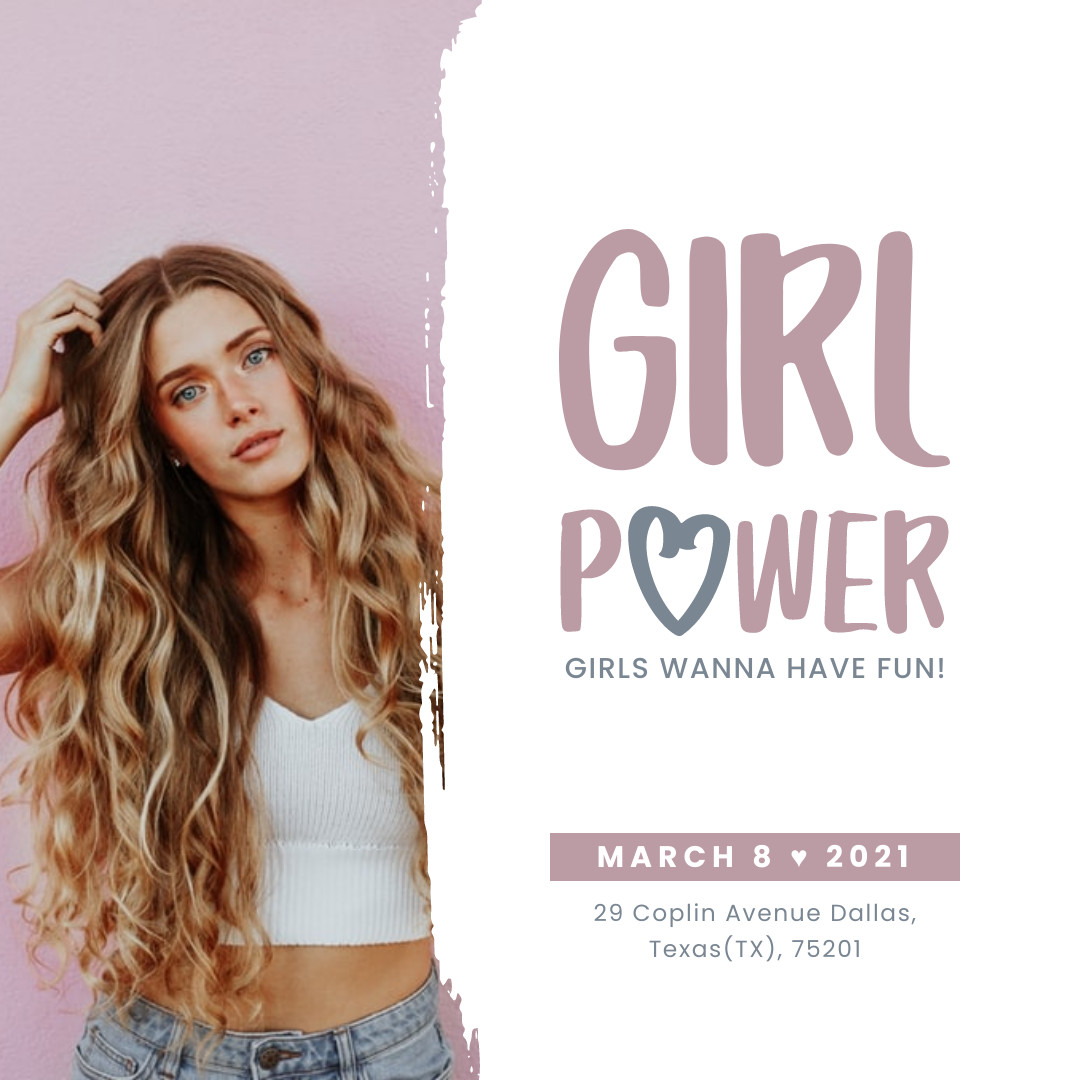 Girl Fun Power Women's Day