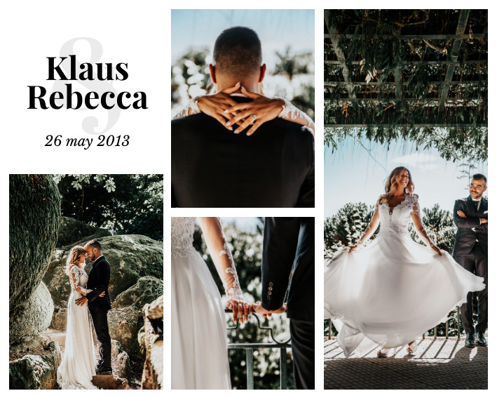 Klaus and Rebecca Wedding – Photo Collage Template 709x567 template