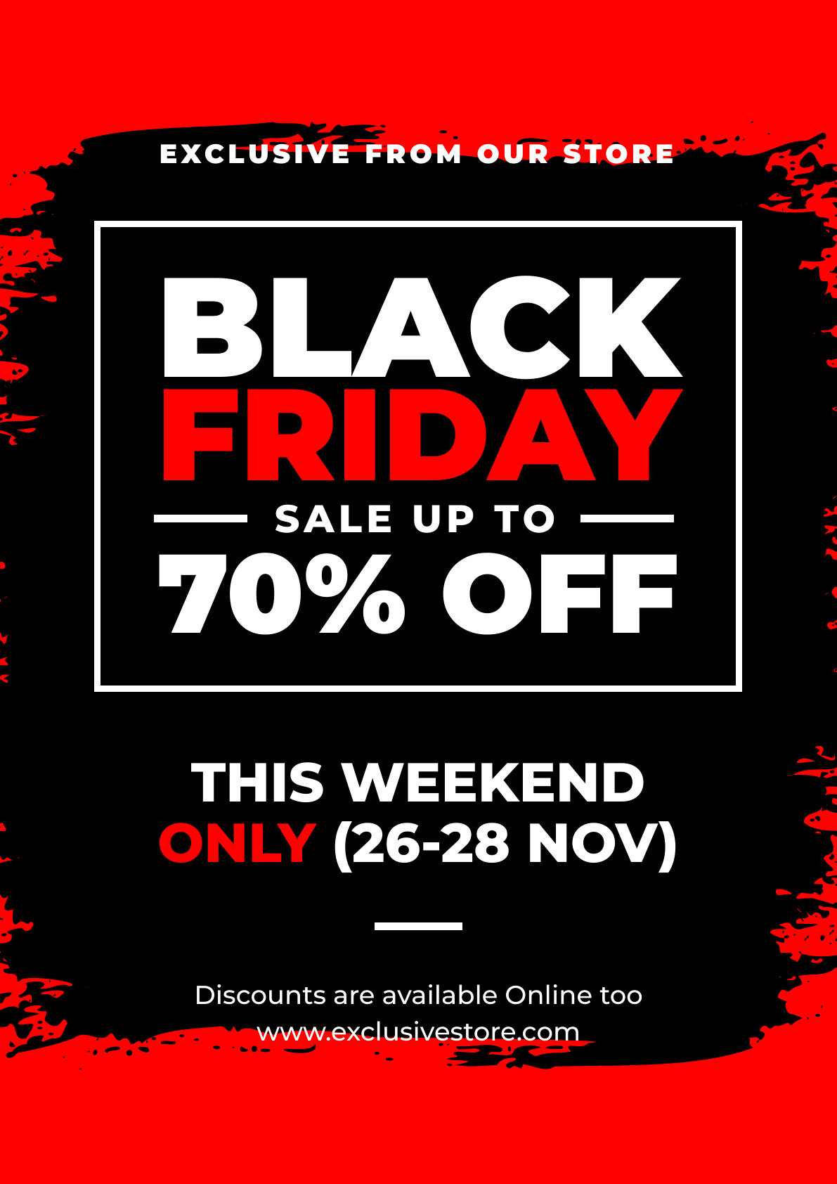 Exclusive Brushed Black Friday Poster 1191x1684