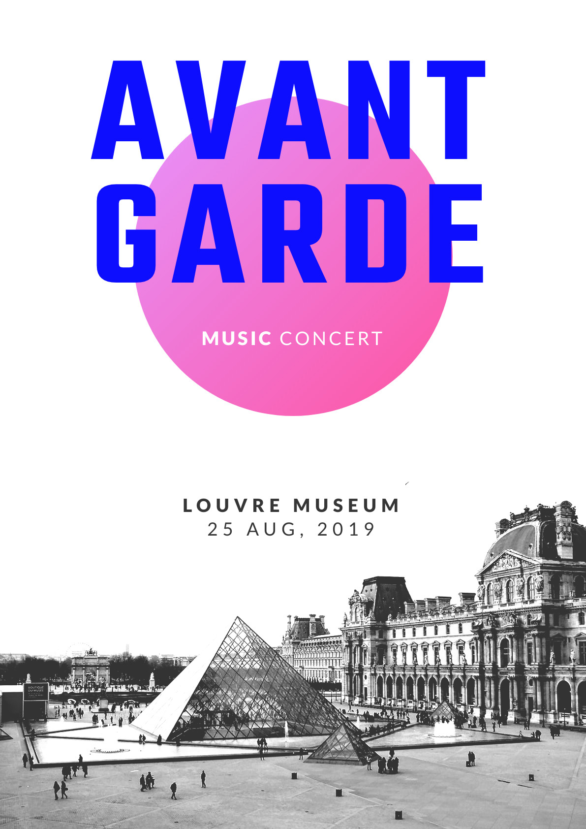 Avantgarde Music Concert – Poster Template 1191x1684 template