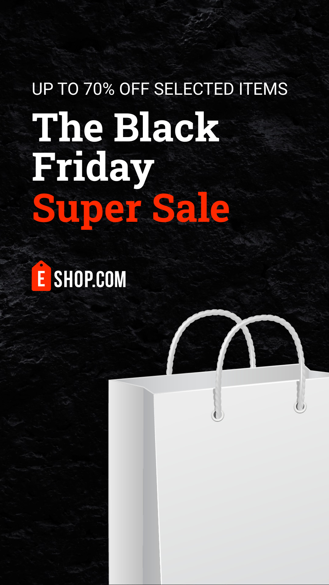 Black Friday White Bag Sale