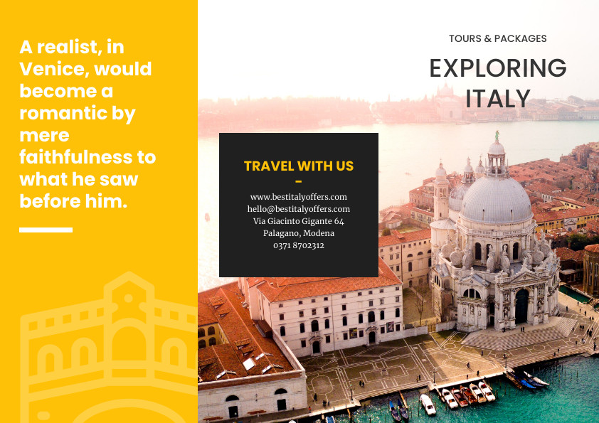 Exploring Italy Tours and Packages – Brochure Template