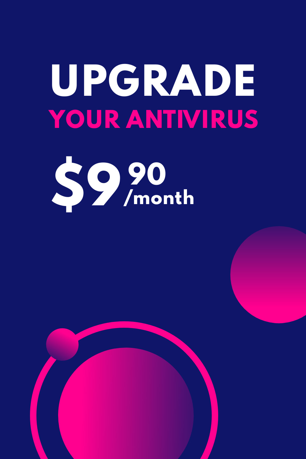 Blue Pink Upgrade Your Antivirus