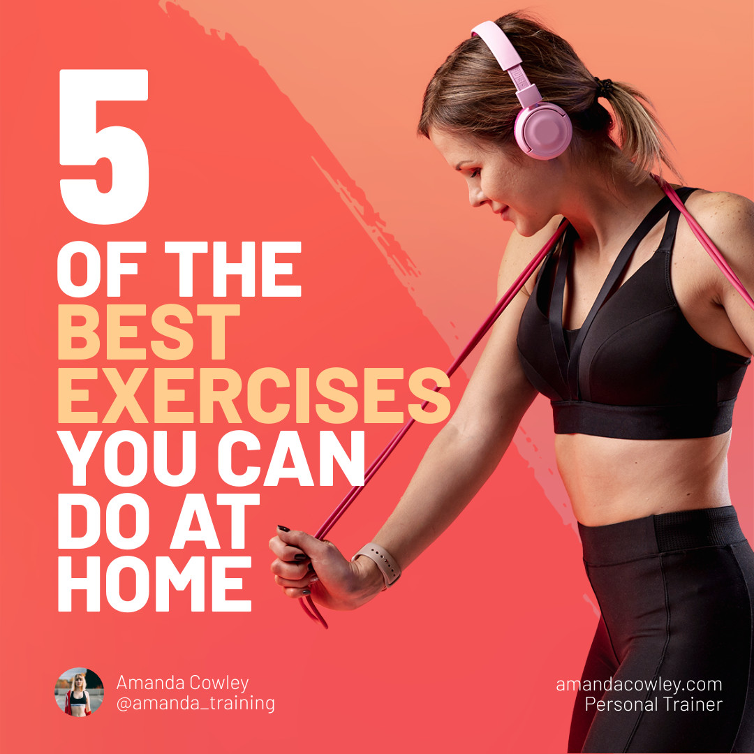 5 Best Exercises You Can Do At Home Carousel Facebook Carousel Ads 1080x1080