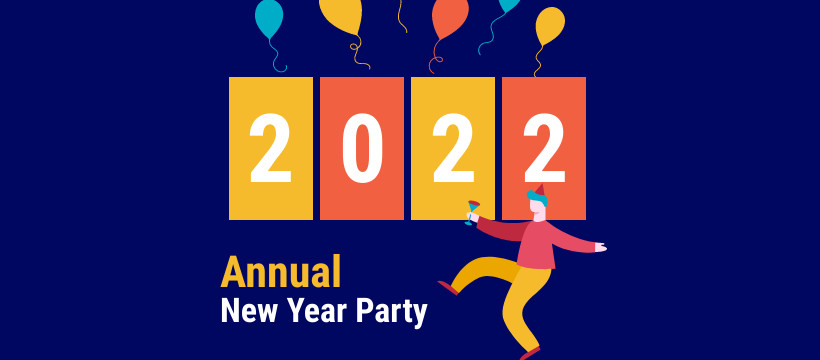 Annual New Year Party Facebook Cover 820x360