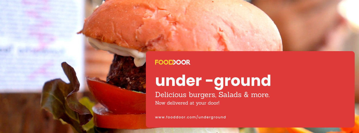 Hamburger Underground Food Video Facebook Video Cover 1250x463
