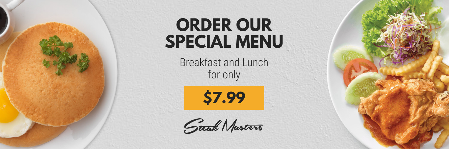 Special Menu Breakfast and Lunch