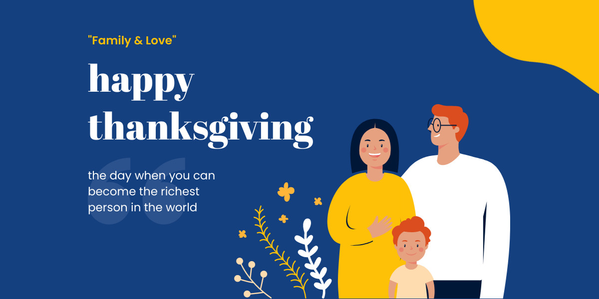 Richest Person Thanksgiving Quote Facebook Cover 820x360