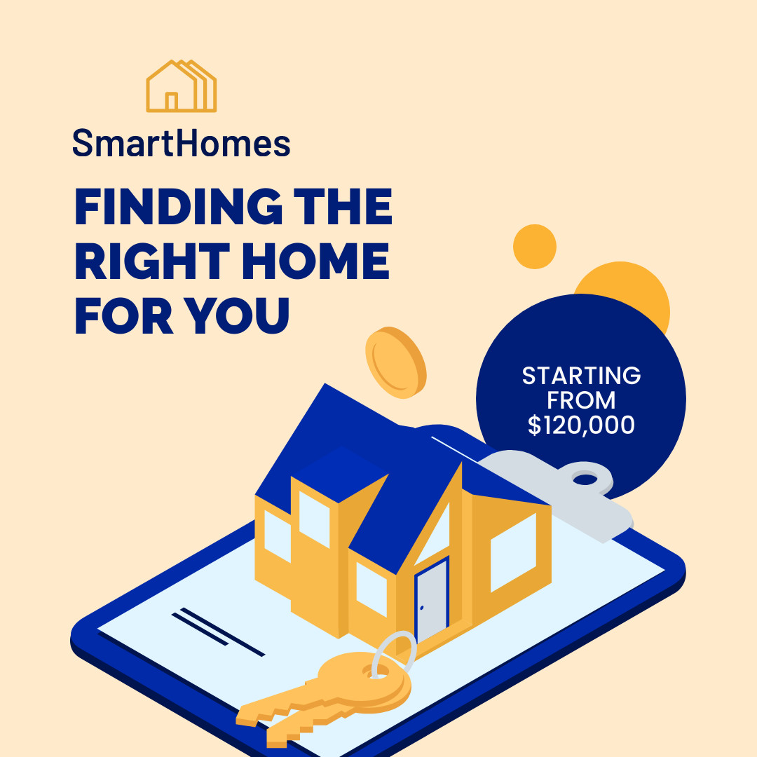 Finding The Right Home Illustration 1080x1080 template