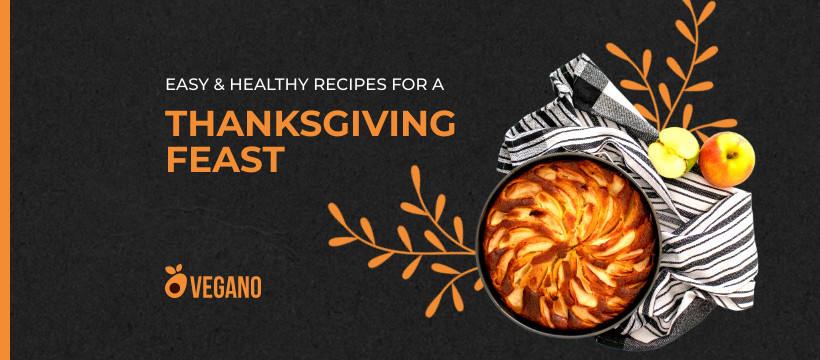 Thanksgiving Feast Healthy Recipes Facebook Cover 820x360