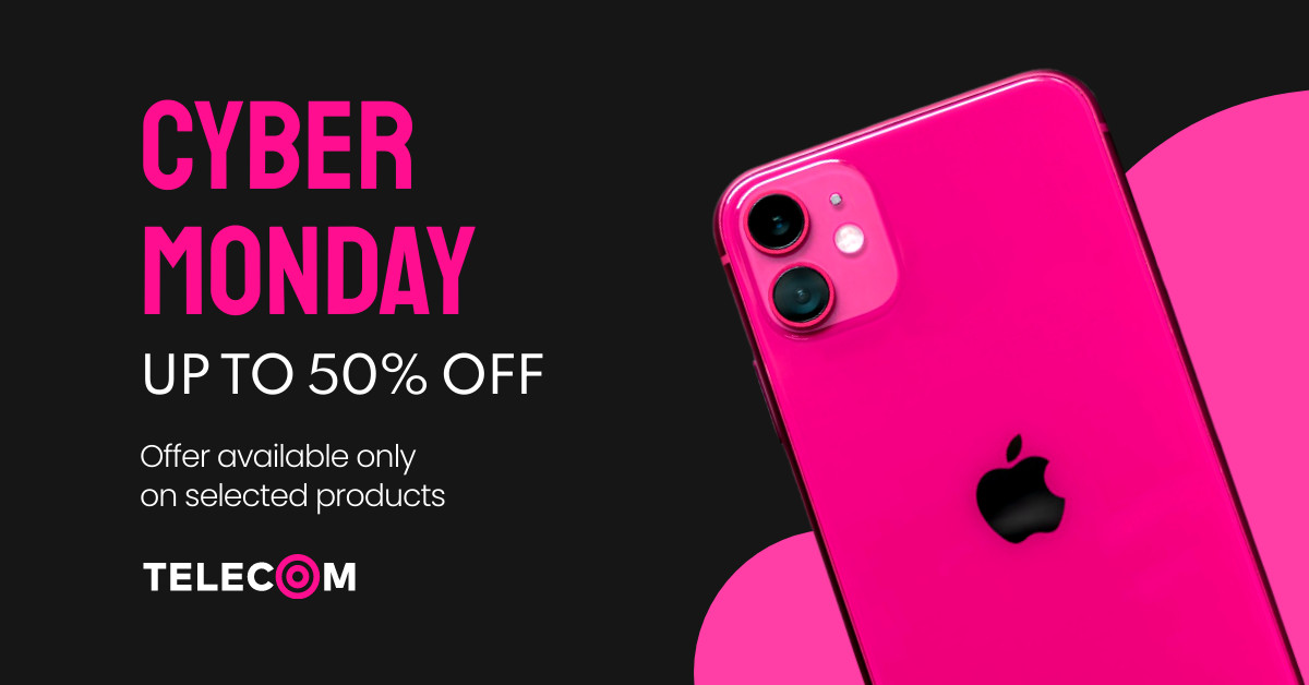 Cyber Monday Pink Apple Phone