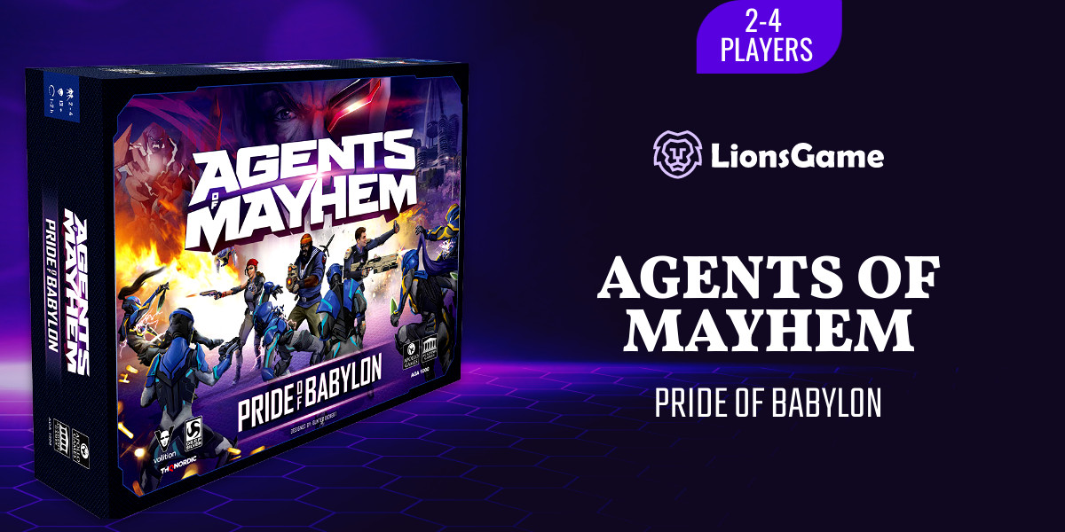 Purple Board Game Agents of Mayhem Inline Rectangle 300x250