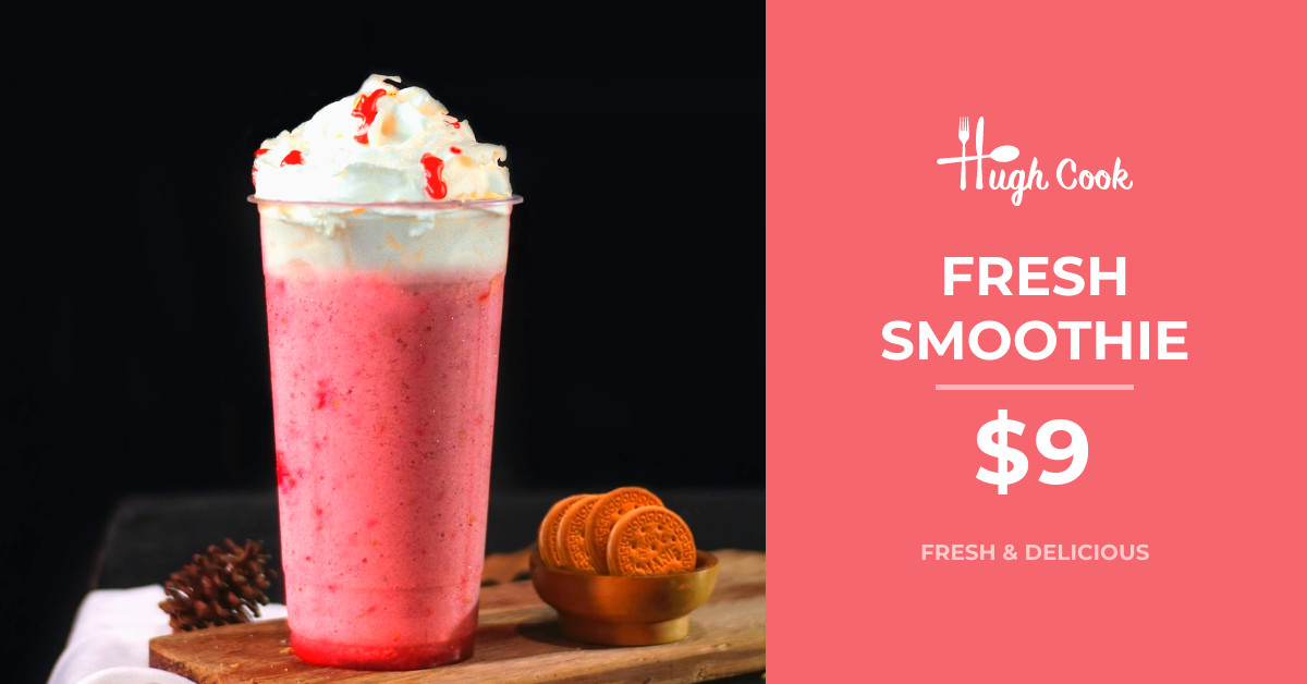 Fresh Strawberry Smoothie Deal