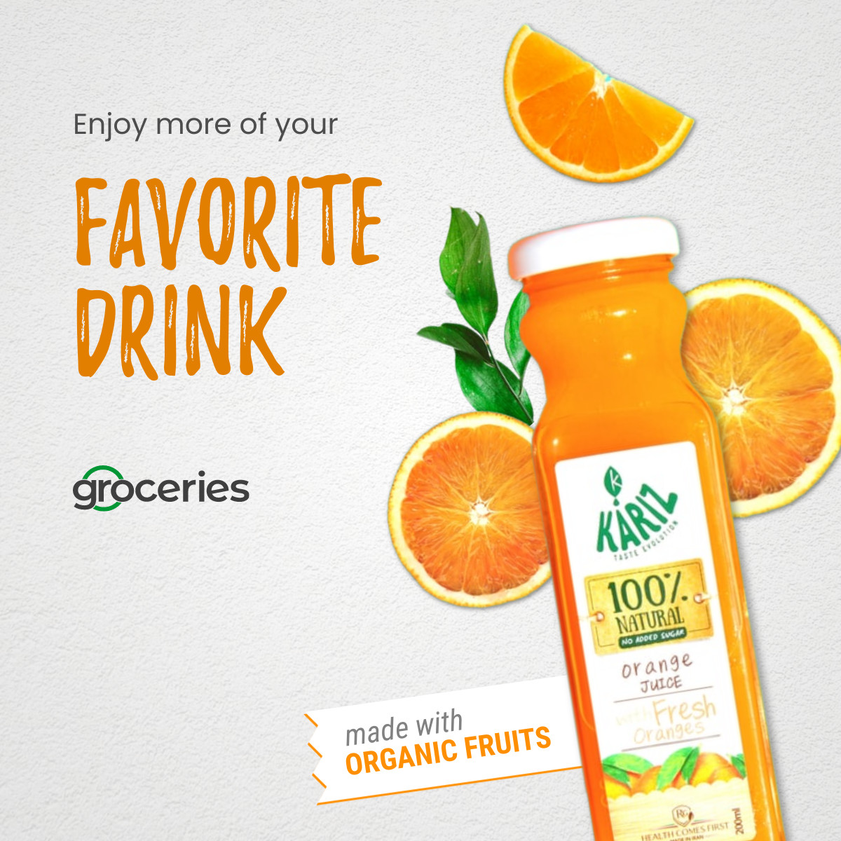 Enjoy Your Favorite Orange Drink