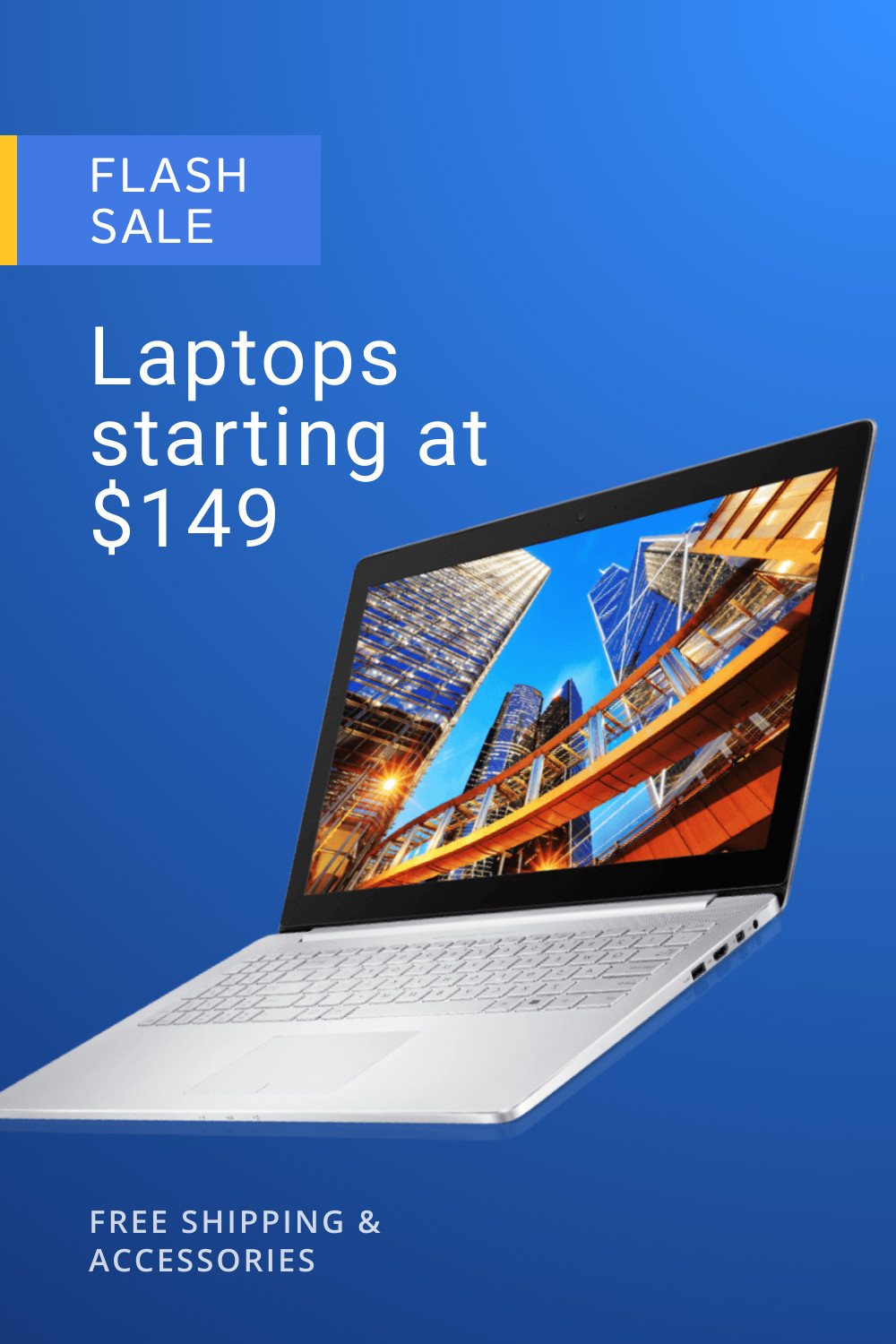 Blue Laptop Flash Sales 