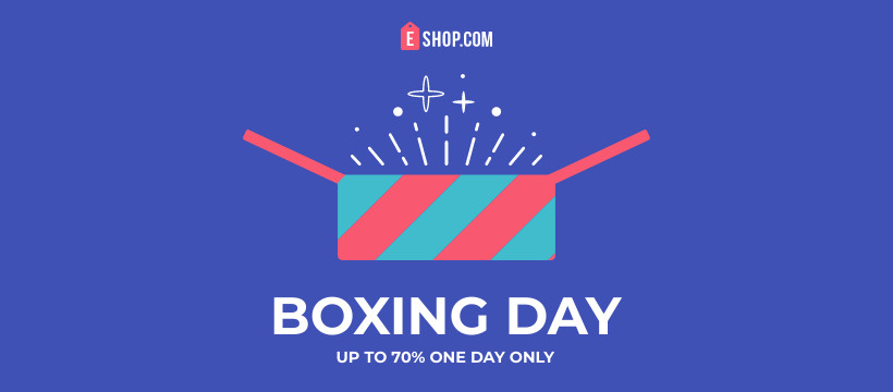 Boxing Day One Day Only Facebook Cover 820x360