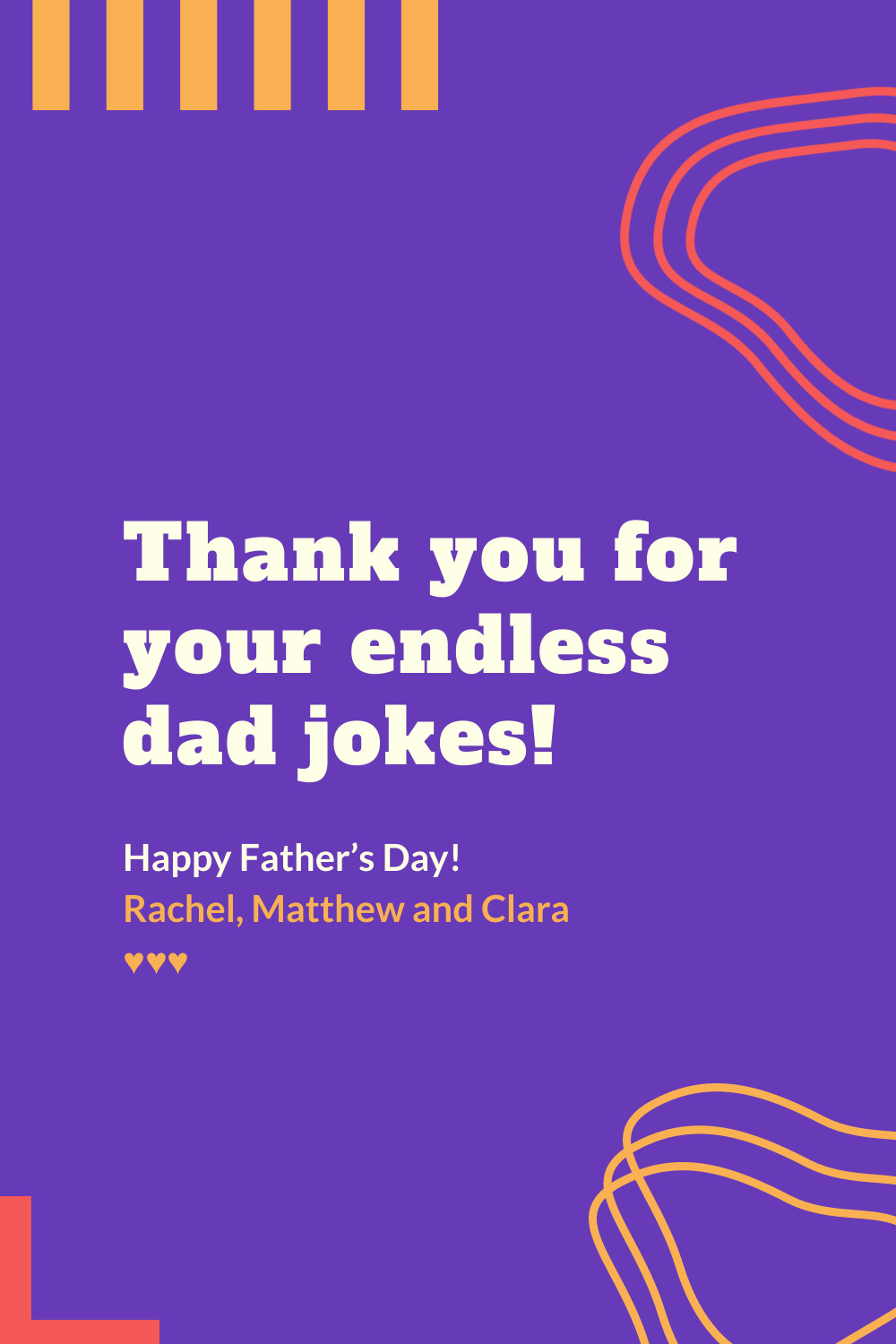 Thank You Father's Day Jokes Facebook Cover 820x360