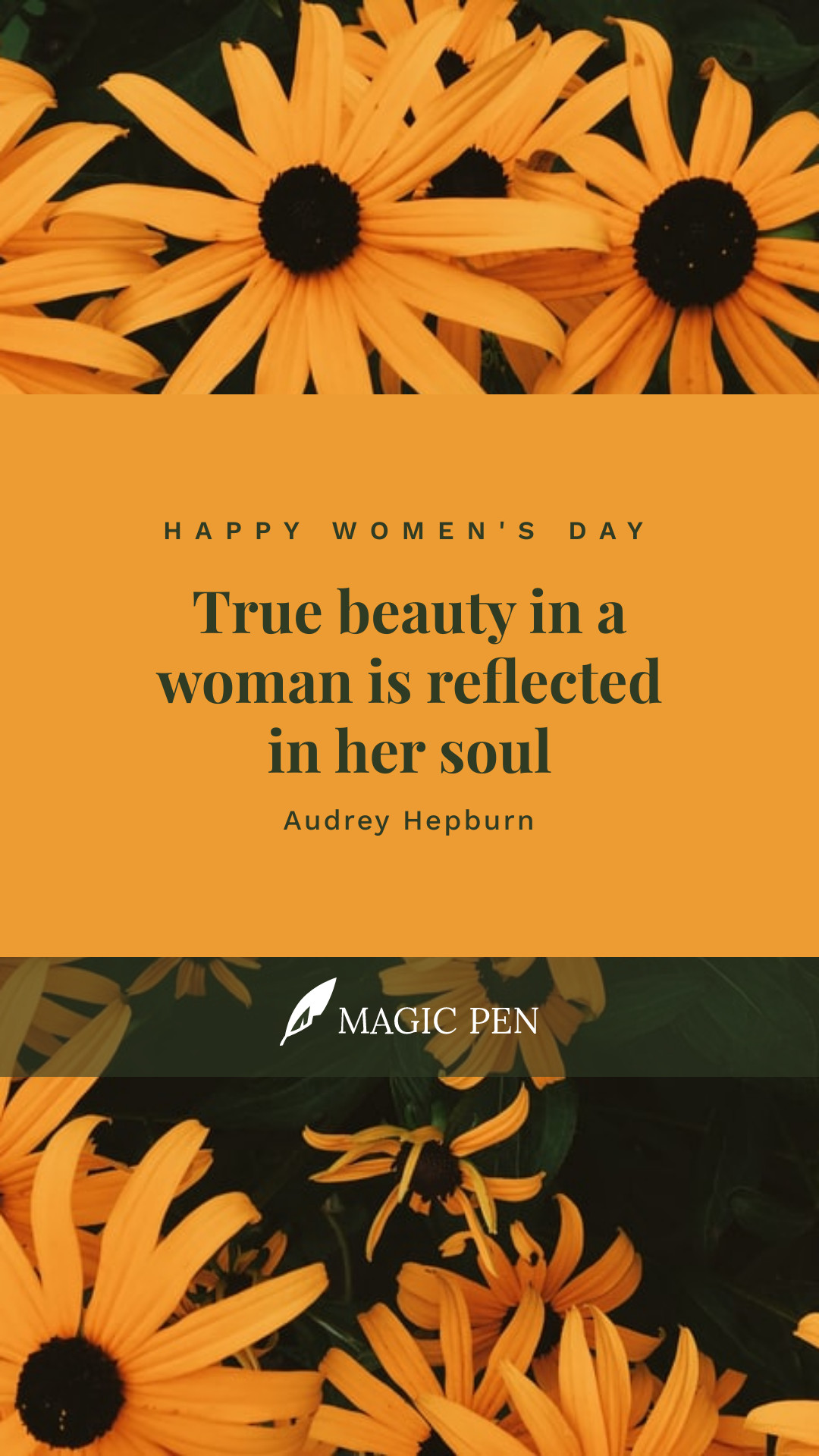 Audrey Hepburn Women's Day Quote