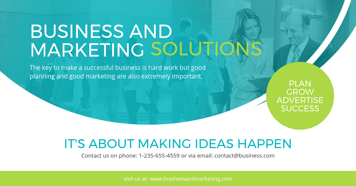 Business And Marketing Facebook Sponsored Message 1200x628