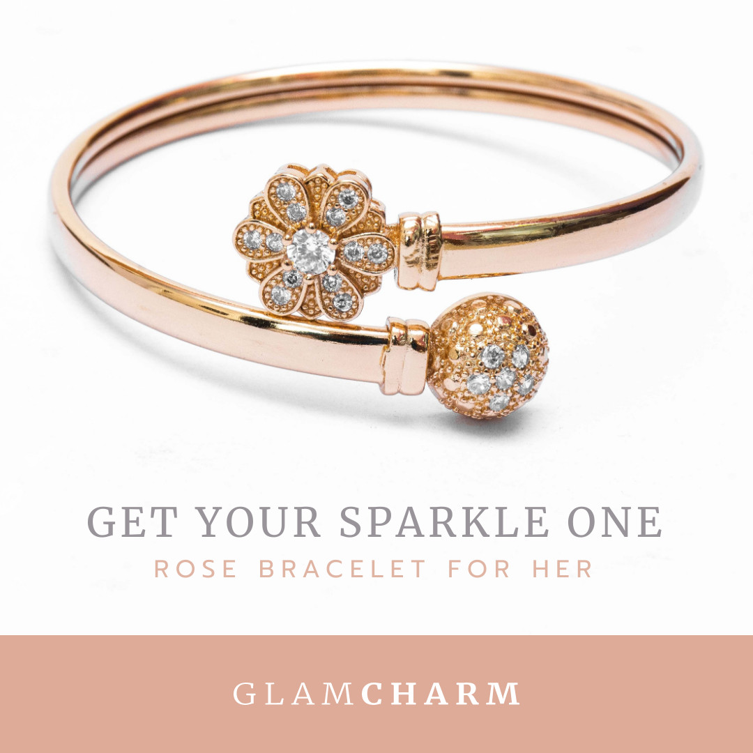 Sparkle One Rose Bracelet