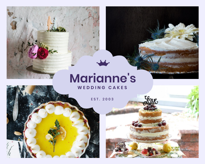Marianne's Wedding Cakes – Photo Collage Template 709x567 template